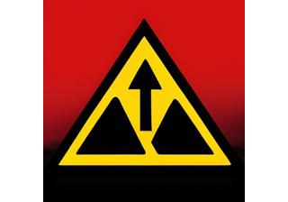Illustratives Warnschild oder Symbol für eine Strafe